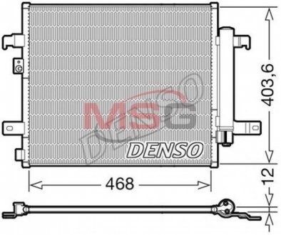 Радіатор кондиціонера DENSO DCN09124 (фото 1)