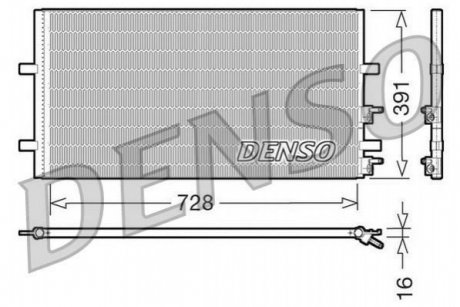 Радиатор кондиционера DENSO DCN10017 (фото 1)
