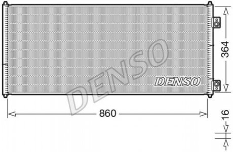 Радиатор кондиционера DENSO DCN10032 (фото 1)