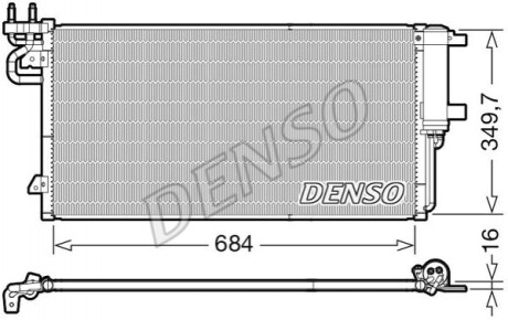 Радиатор кондиционера DENSO DCN10045 (фото 1)