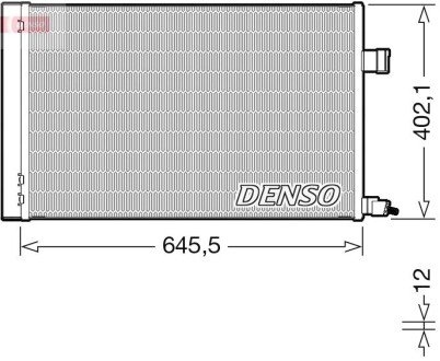 Радіатор кондиціонера DENSO DCN11009 (фото 1)