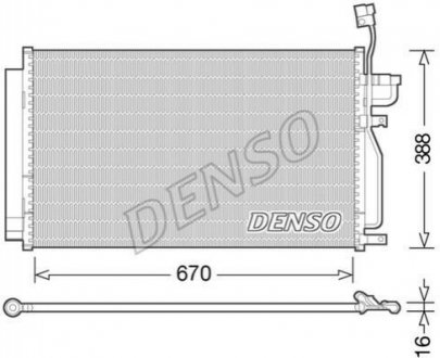 Радиатор кондиционера DCN15002