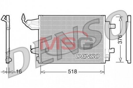 Радиатор кондиционера DENSO DCN16001 (фото 1)
