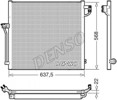 Радиатор кондиционера DENSO DCN17058 (фото 1)