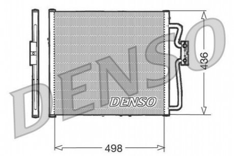 Радіатор кондиціонера DENSO DCN23009 (фото 1)