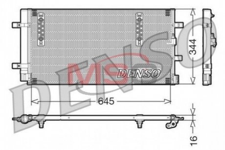 Радиатор кондиционера DENSO DCN32060 (фото 1)