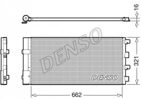 Радиатор кондиционера DENSO DCN37003 (фото 1)