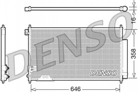 Радиатор кондиционера DENSO DCN40009 (фото 1)