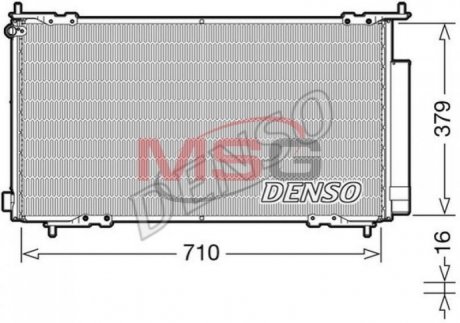 Радиатор кондиционера DENSO DCN40015 (фото 1)