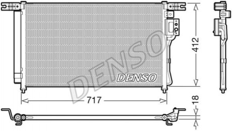 Радиатор кондиционера DCN41008