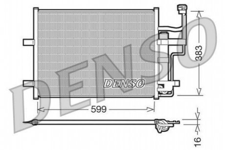 Радиатор кондиционера DCN44003