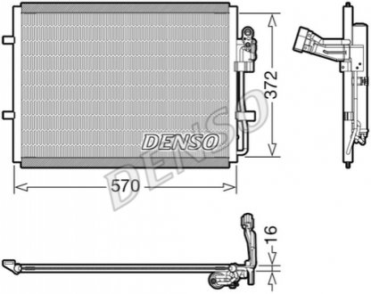 Радиатор кондиционера DCN44016
