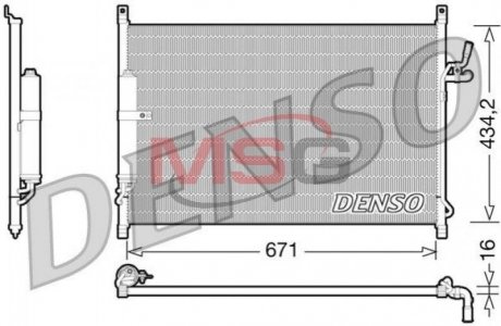 Радиатор кондиционера DENSO DCN46015 (фото 1)