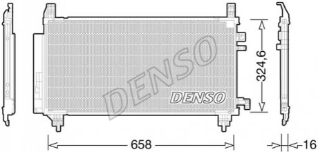 Радиатор кондиционера DENSO DCN50046 (фото 1)