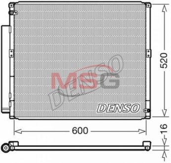 Радиатор кондиционера DENSO DCN50051 (фото 1)