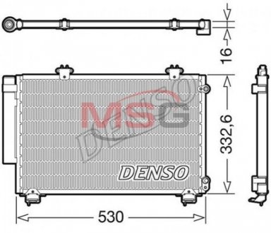 Радіатор кондиціонера DENSO DCN50060 (фото 1)