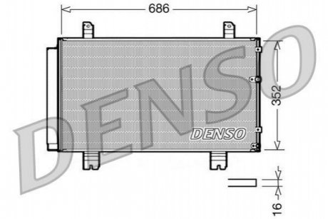 Радіатор кондиціонера DENSO DCN51002 (фото 1)