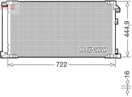 Радіатор кондиціонера DENSO DCN51019 (фото 1)