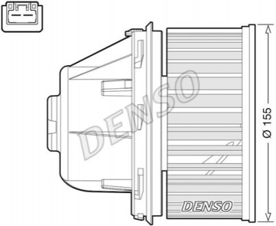 Вентилятор салону FORD Galaxy / S-Max / Kuga 2006 - 2015 DEA10053