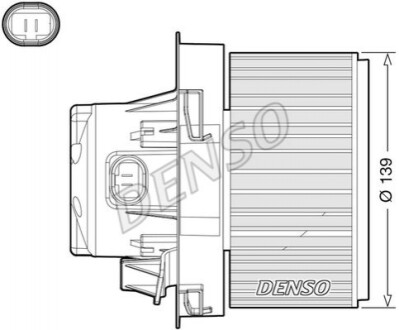 Вентилятор салону PEUGEOT 207 2006 - DEA21012