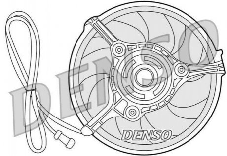 Вентилятор, охлаждение двигателя DENSO DER32008 (фото 1)