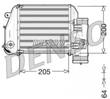 Интеркулер DENSO DIT02024 (фото 1)