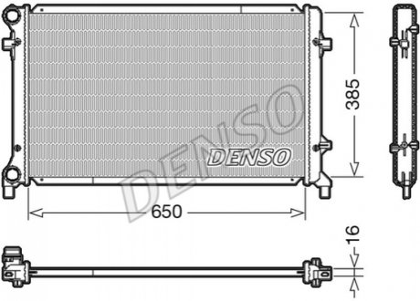 Радиатор DENSO DRM02014 (фото 1)