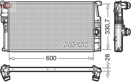 Радіатор DENSO DRM05015 (фото 1)