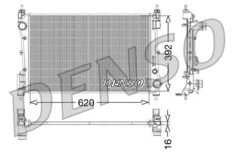 Радиатор DENSO DRM09114 (фото 1)