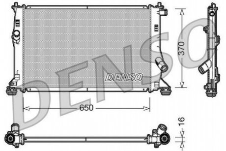 Радіатор, охолодження двигуна DENSO DRM10076 (фото 1)