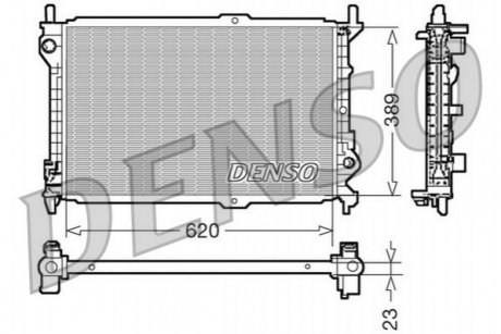 Радиатор DENSO DRM10107 (фото 1)