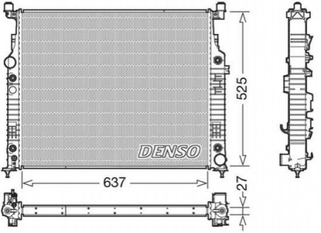 Радіатор DENSO DRM17056 (фото 1)
