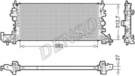 Радиатор DENSO DRM20118 (фото 1)