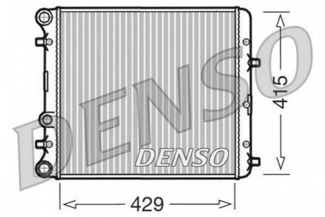 Радіатор, охолодження двигуна DENSO DRM27002 (фото 1)