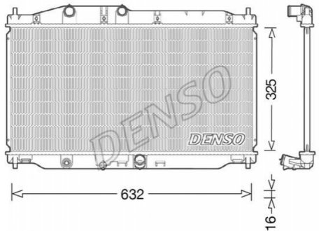 Радіатор DENSO DRM40043 (фото 1)