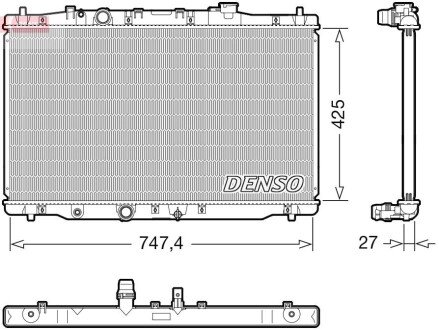 Радіатор DENSO DRM40054 (фото 1)