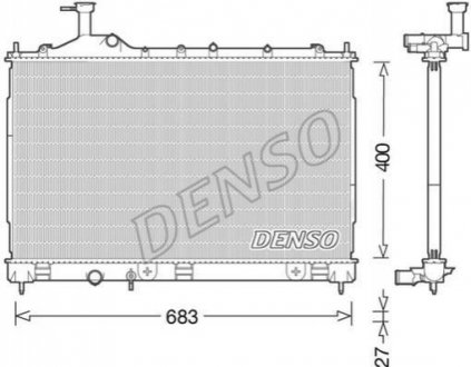 Радіатор DENSO DRM45038 (фото 1)