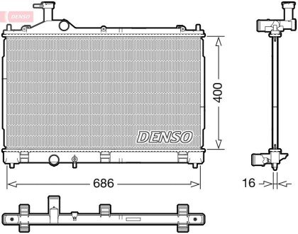 Радіатор Mitsubishi Outlander \'\'12>> DRM45056