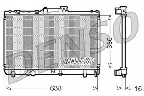 Радиатор DENSO DRM50013 (фото 1)