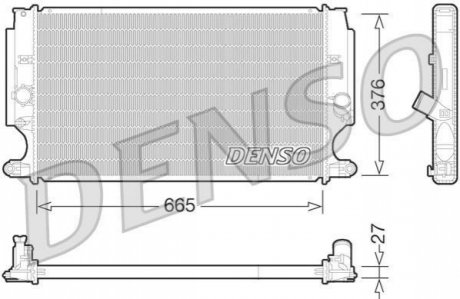 Радиатор DENSO DRM50072 (фото 1)