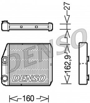 Радиатор печки DENSO DRR09035 (фото 1)