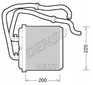Радиатор печки DENSO DRR12003 (фото 1)