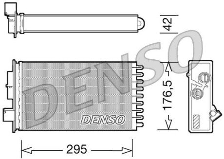 Радіатор пічки DRR12022