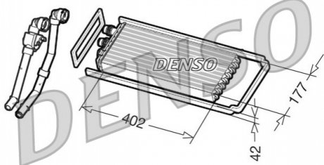 Радиатор печки DENSO DRR12101 (фото 1)