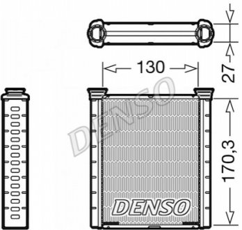 Радиатор печки DENSO DRR46001 (фото 1)
