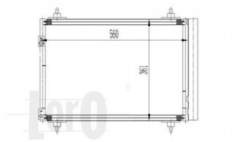 Радіатор кондиціонера Citroen Berlingo 1.6 HDI 08- DEPO 0090160016 (фото 1)