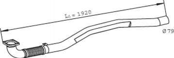 Вихлопна труба Dinex 29015 (фото 1)