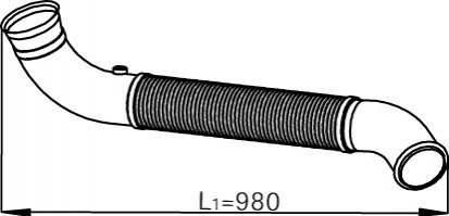 Вихлопна труба Dinex 68520 (фото 1)