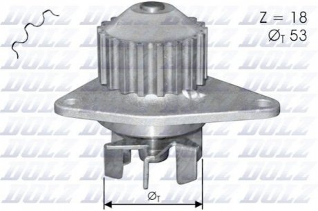 Водяний насос (помпа) DOLZ C114 (фото 1)