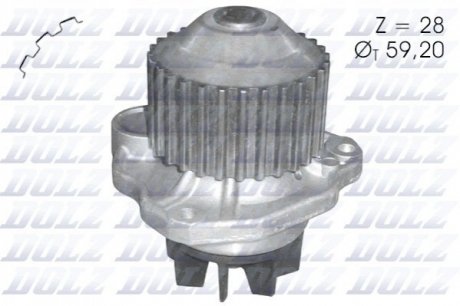 Водяной насос (помпа) DOLZ C123 (фото 1)